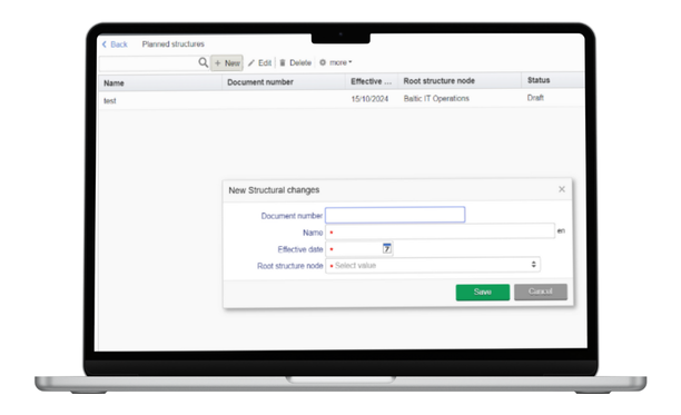 structure jobs and compensation in hrb portal